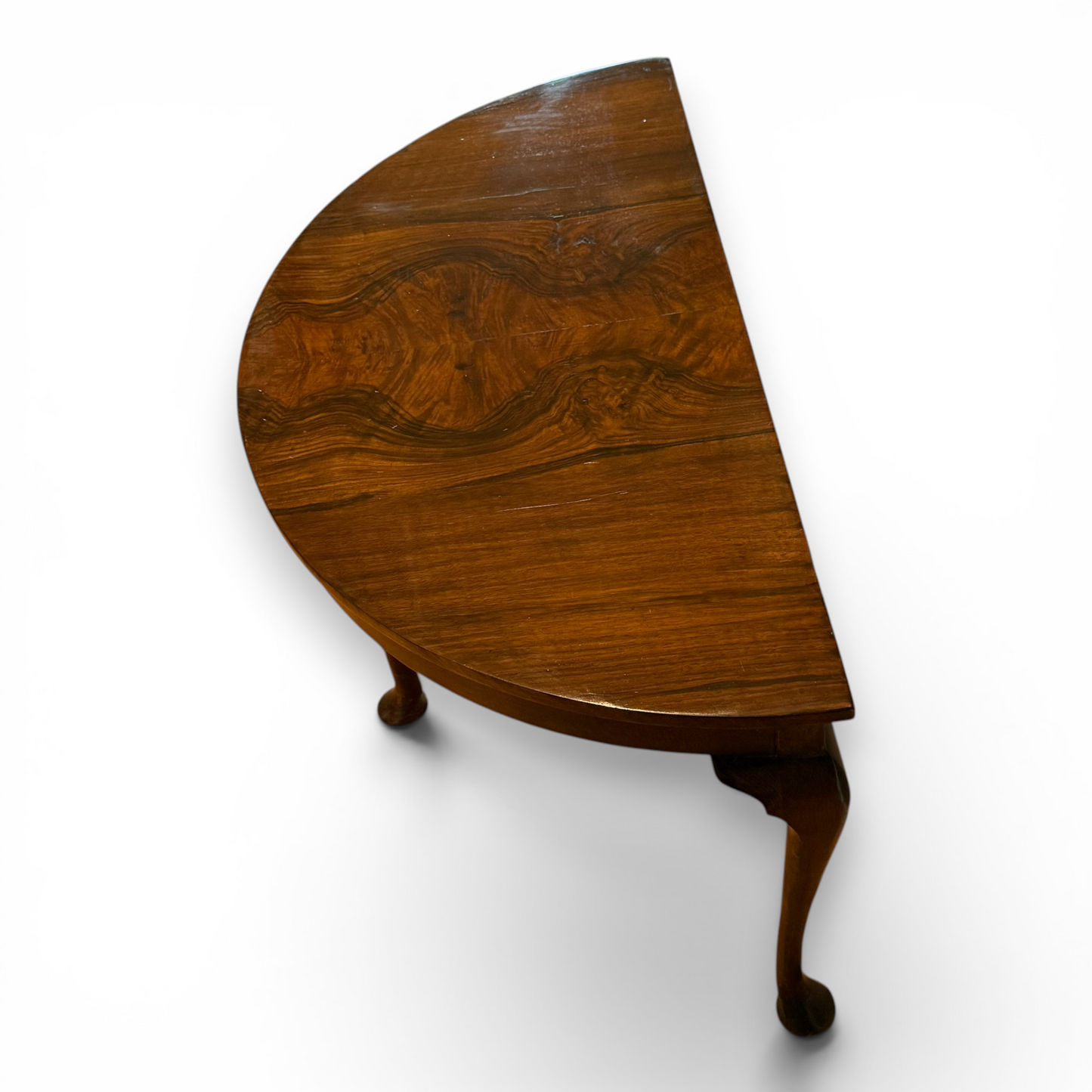 Antique Walnut u Demi Lune Coffee Table