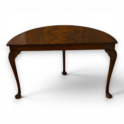 Antique Walnut u Demi Lune Coffee Table
