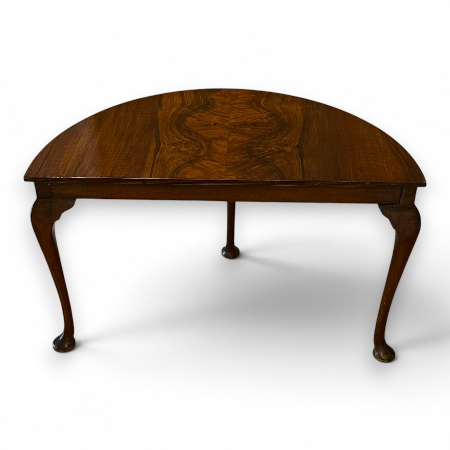 Antique Walnut u Demi Lune Coffee Table