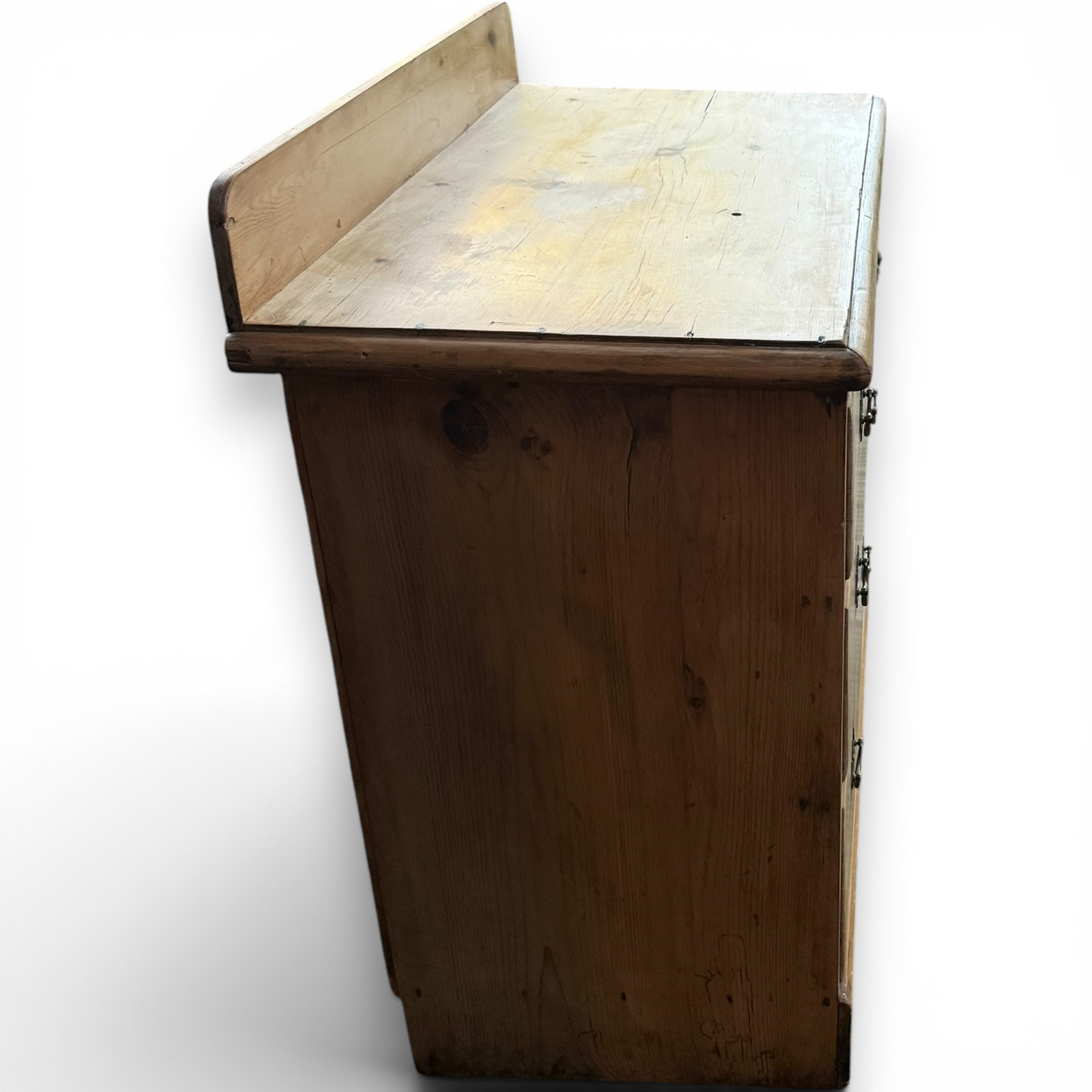 Antique Natural Waxed Pitch Pine Chest of Drawers