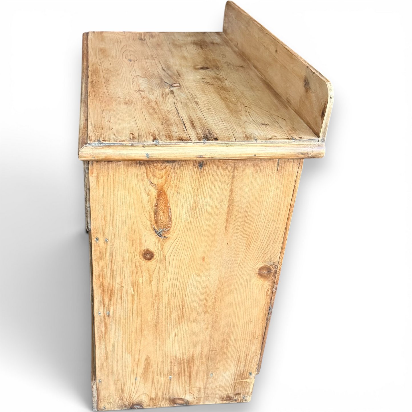 Antique Natural Waxed Pitch Pine Chest of Drawers