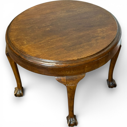 Antique Mahogany Round Coffee Table