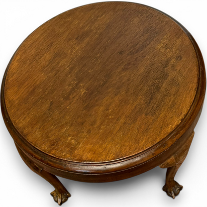 Antique Mahogany Round Coffee Table
