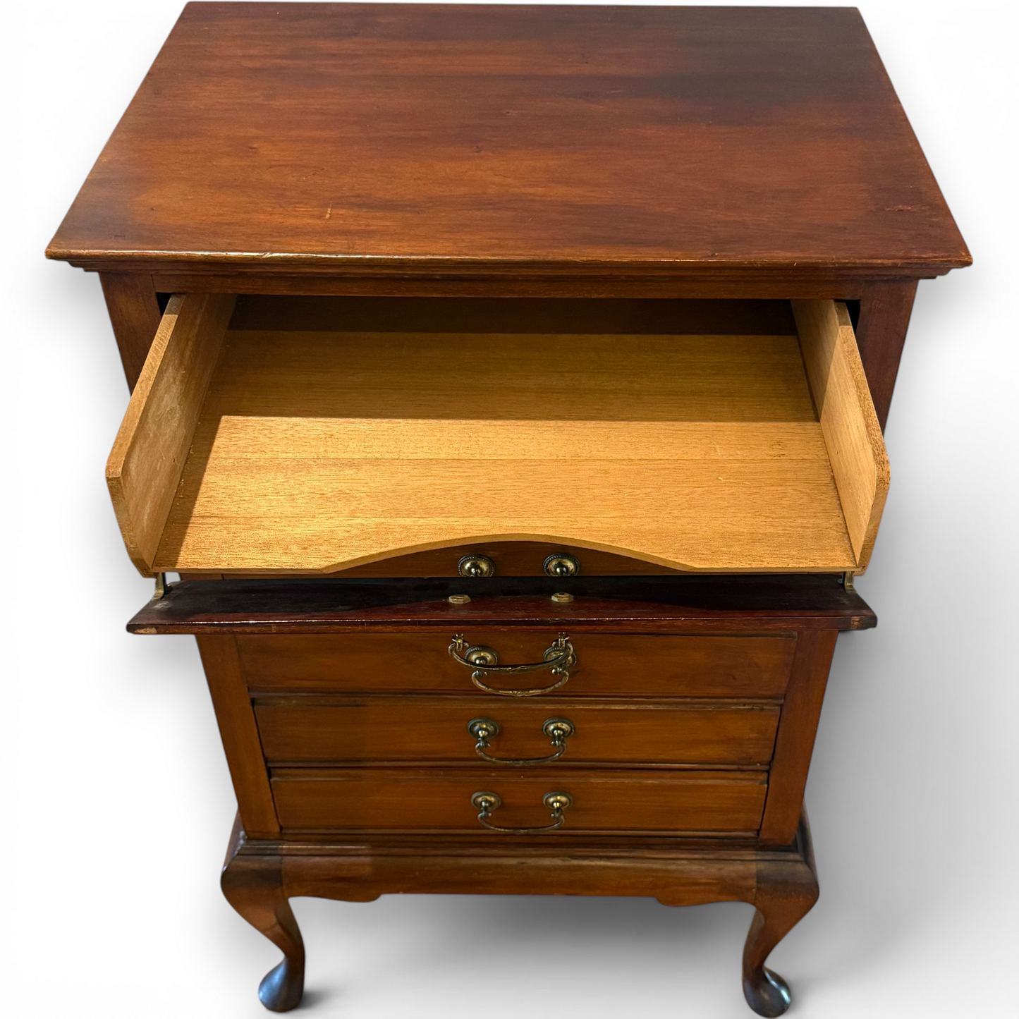 Victorian Mahogany Music Cabinet with Six Storage Compartments