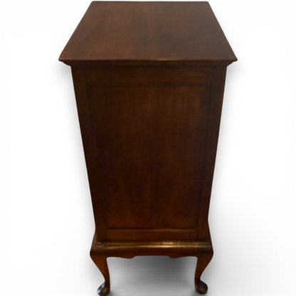 Victorian Mahogany Music Cabinet with Six Storage Compartments