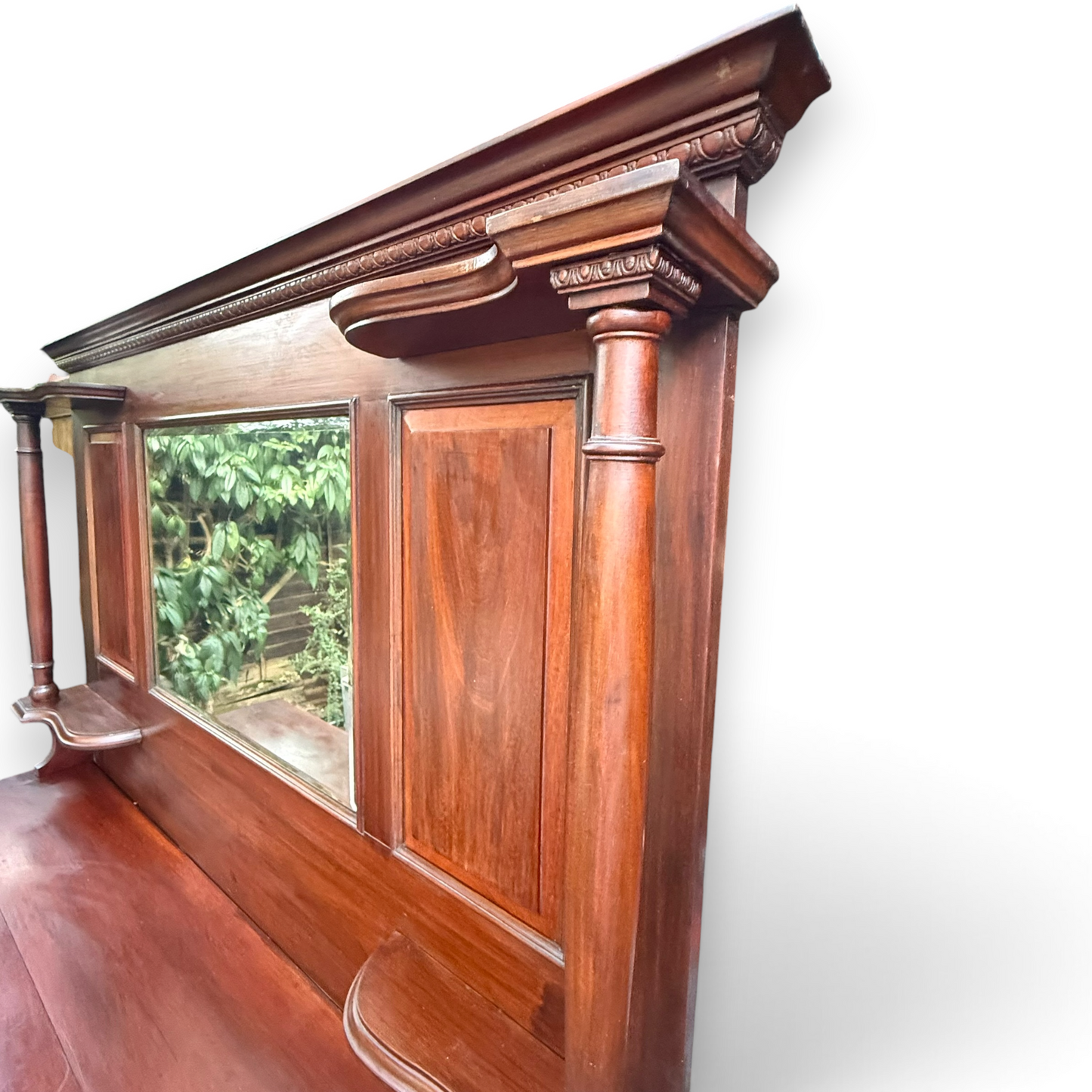 Antique Victorian Mahogany Mirror Back Sideboard Chiffonier