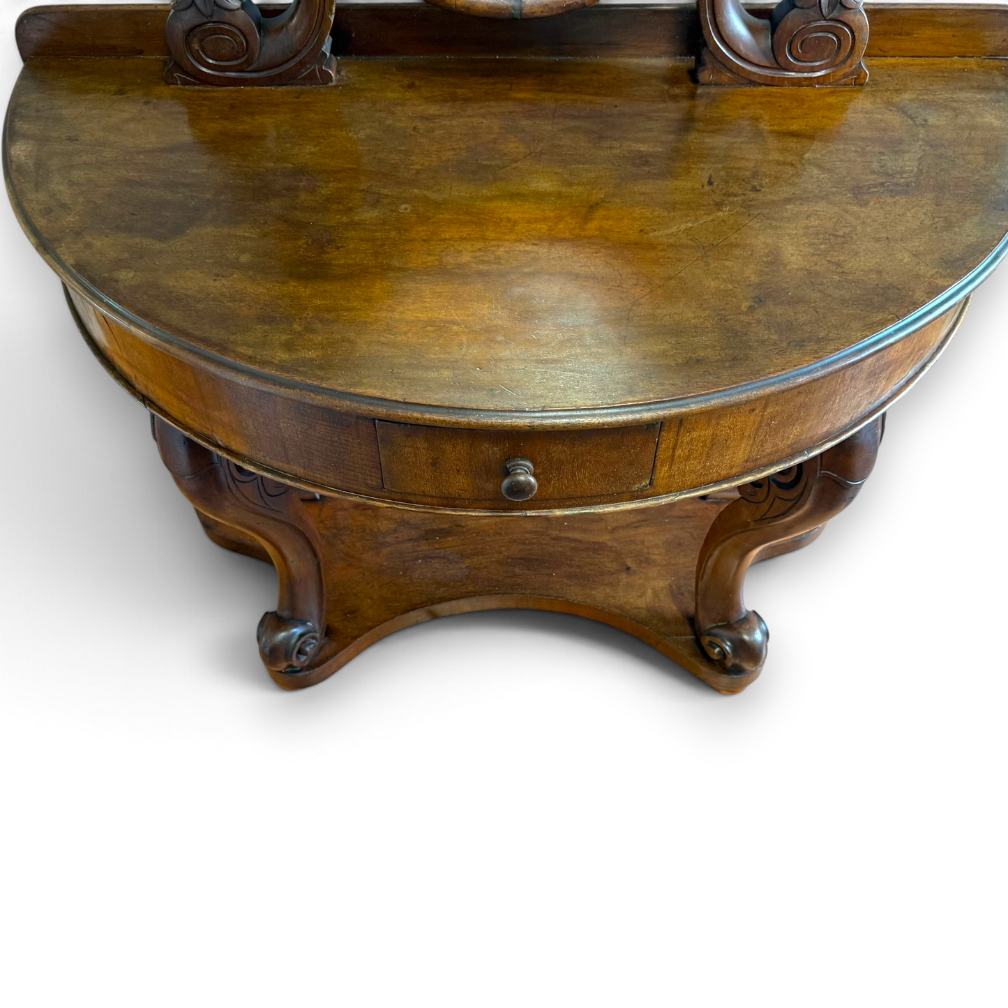 Victorian Mahogany Duchess Dressing Table with Oval Mirror