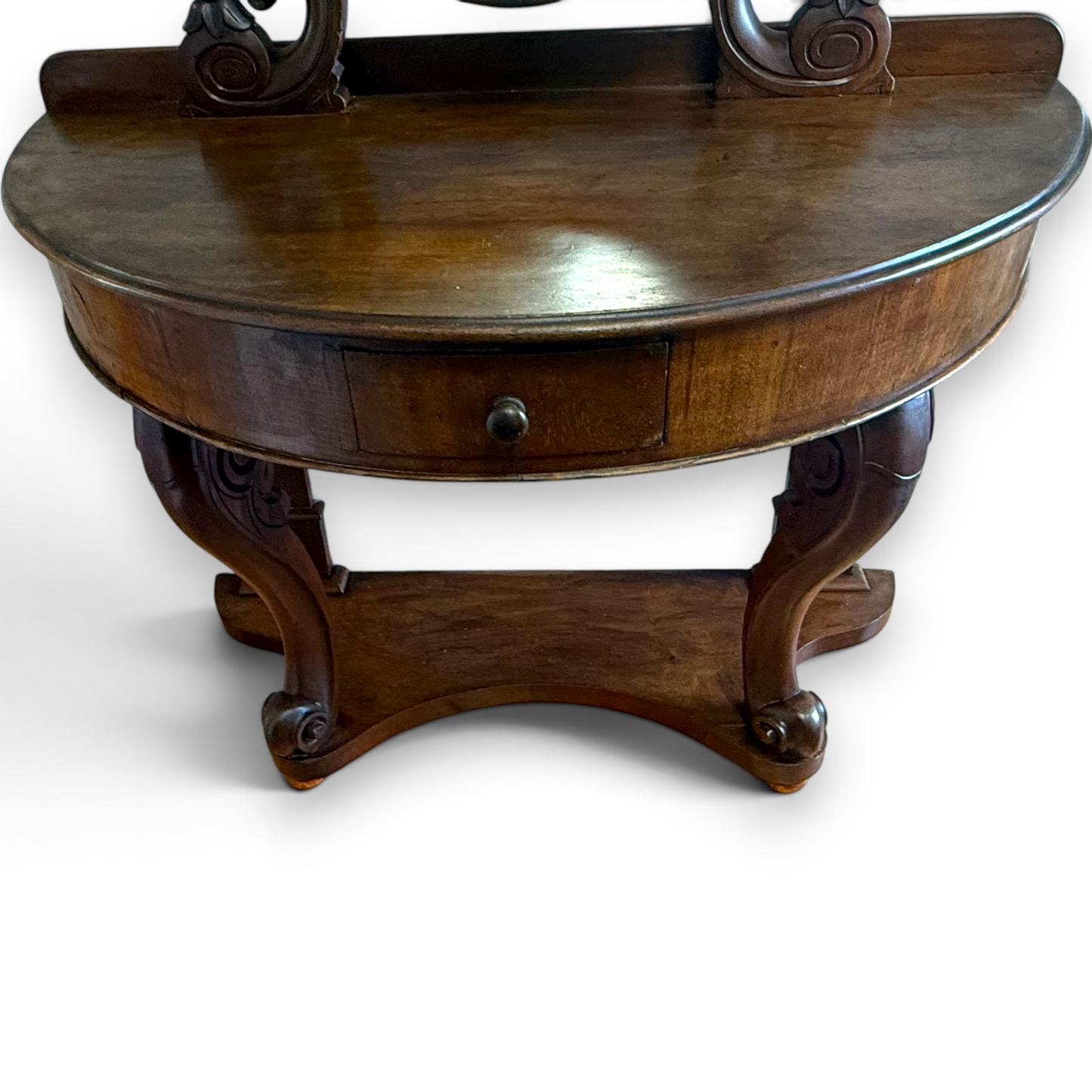 Victorian Mahogany Duchess Dressing Table with Oval Mirror