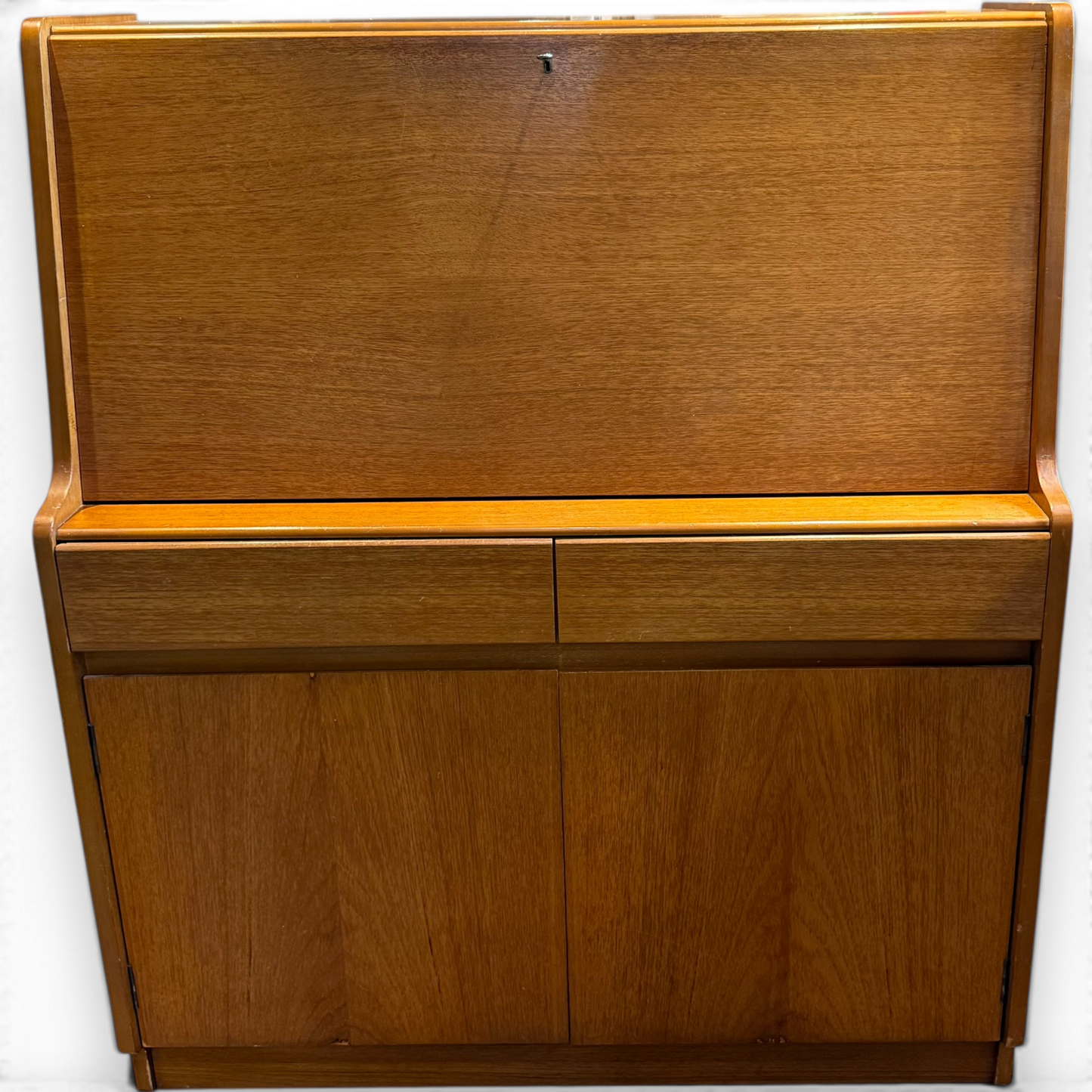 Vintage Remploy Mid Century Bureau Writing Cabinet