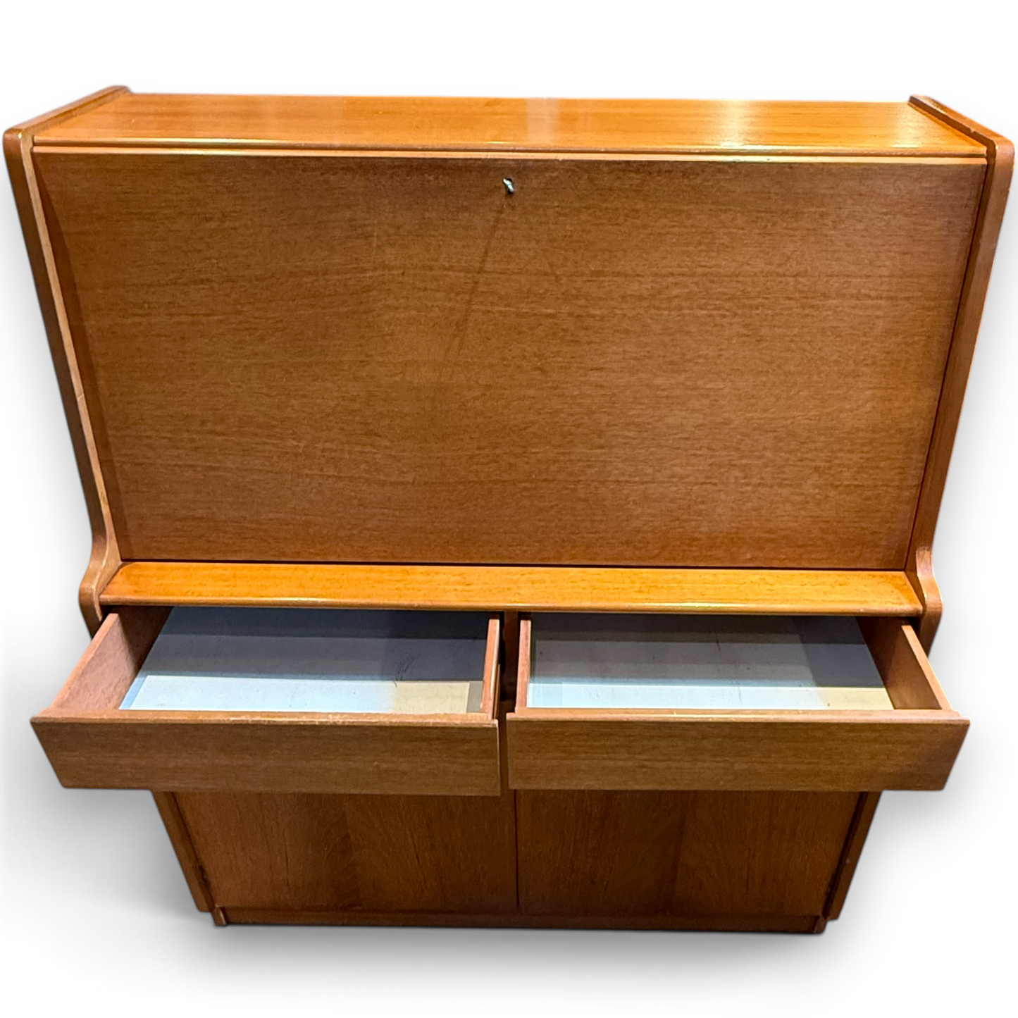 Vintage Remploy Mid Century Bureau Writing Cabinet