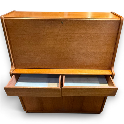 Vintage Remploy Mid Century Bureau Writing Cabinet