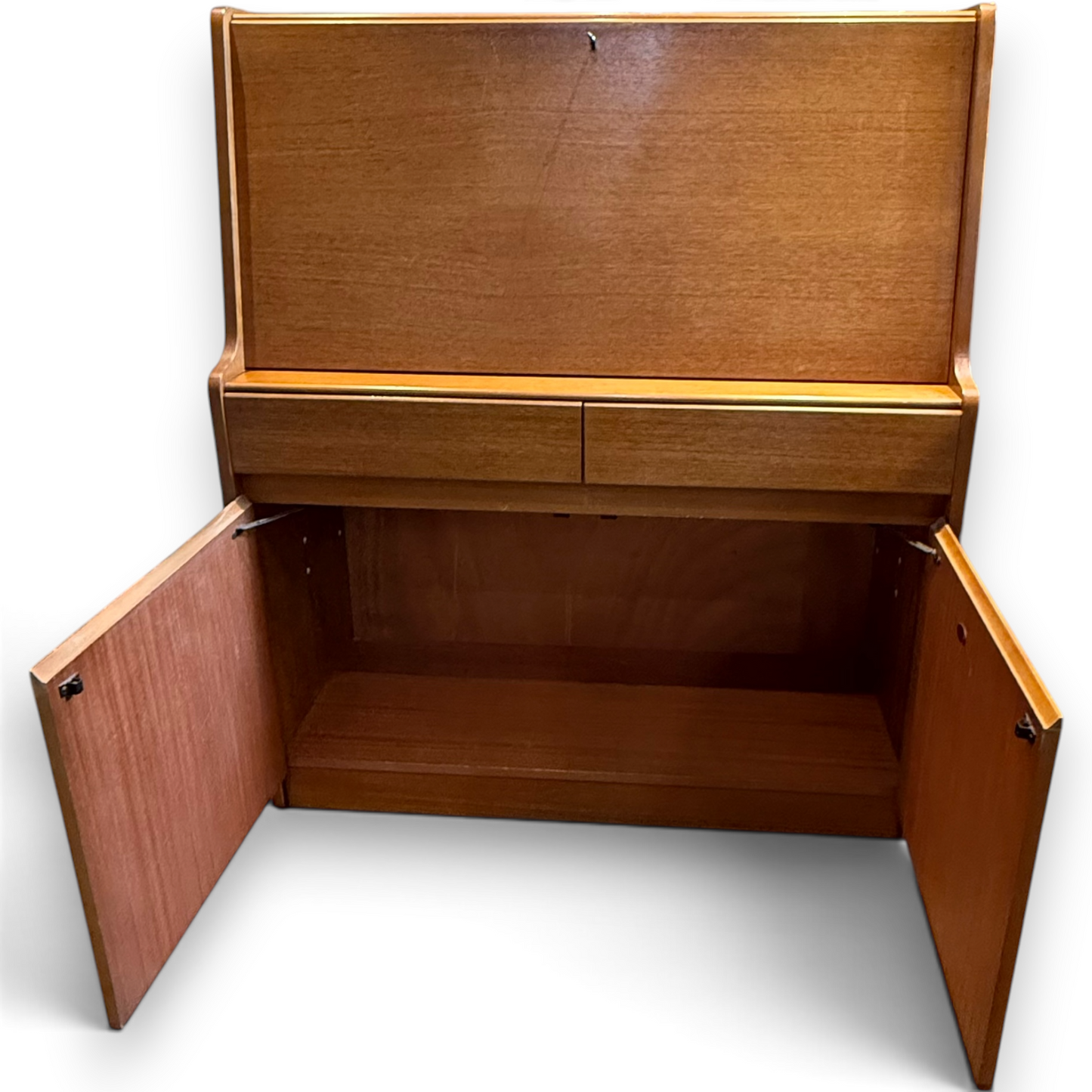 Vintage Remploy Mid Century Bureau Writing Cabinet