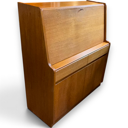 Vintage Remploy Mid Century Bureau Writing Cabinet