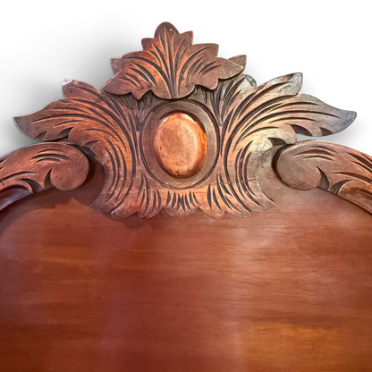 Victorian Mahogany Chiffonier Sideboard with Carved Mirrored Back