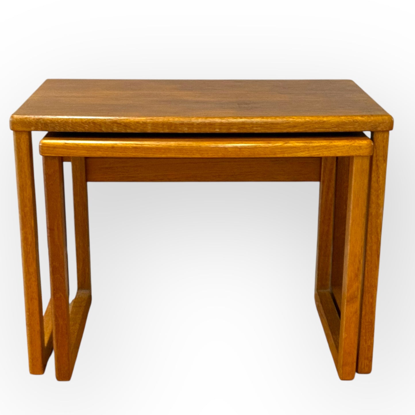 Vintage Teak Nesting Tables – Mid-Century Style Pair