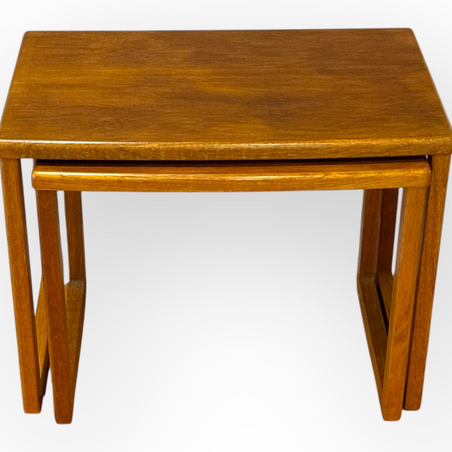 Vintage Teak Nesting Tables – Mid-Century Style Pair