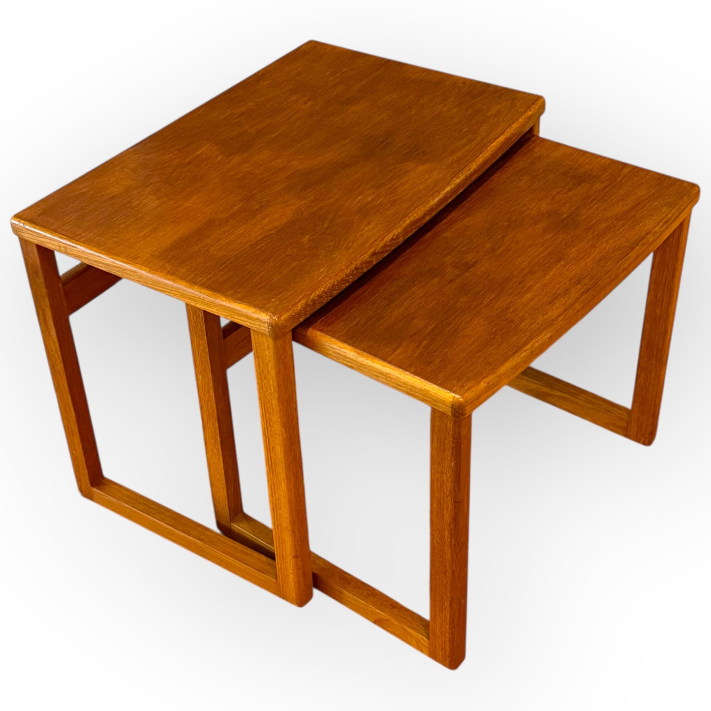 Vintage Teak Nesting Tables – Mid-Century Style Pair