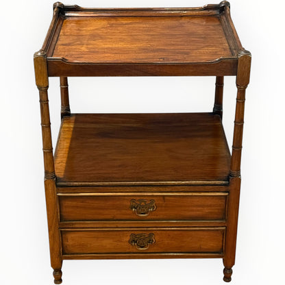 Early 20th Century Regency-Style Mahogany Lamp Table with Drawers