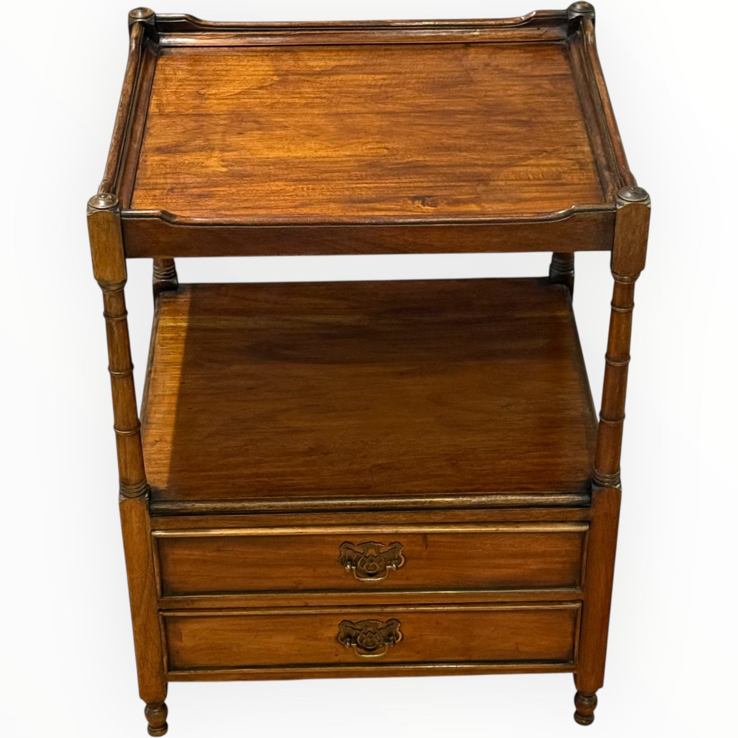 Early 20th Century Regency-Style Mahogany Lamp Table with Drawers