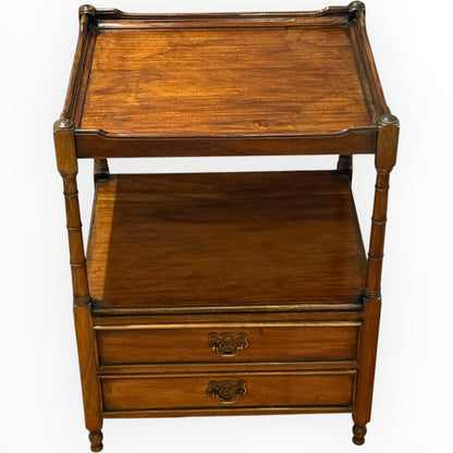 Early 20th Century Regency-Style Mahogany Lamp Table with Drawers