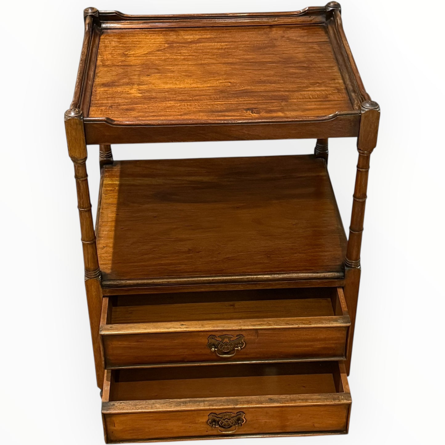 Early 20th Century Regency-Style Mahogany Lamp Table with Drawers
