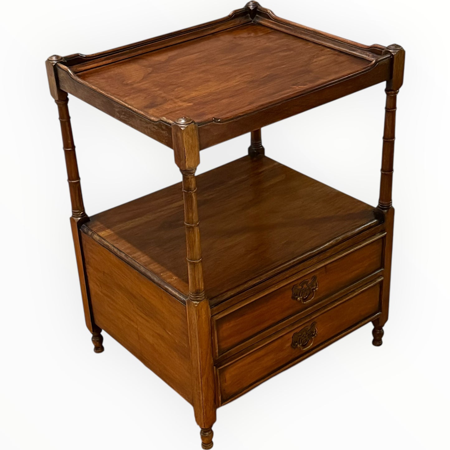 Early 20th Century Regency-Style Mahogany Lamp Table with Drawers