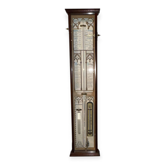 Victorian Style Admiral Fitzroy Mahogany Barometer