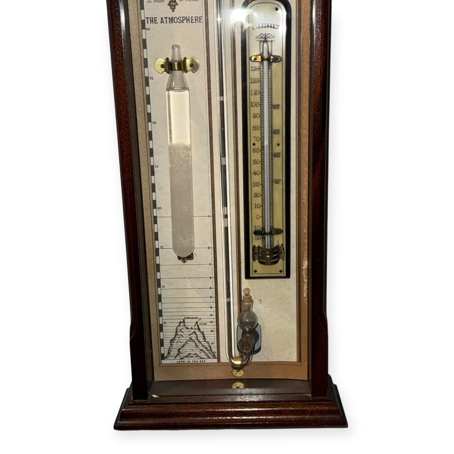 Victorian Style Admiral Fitzroy Mahogany Barometer