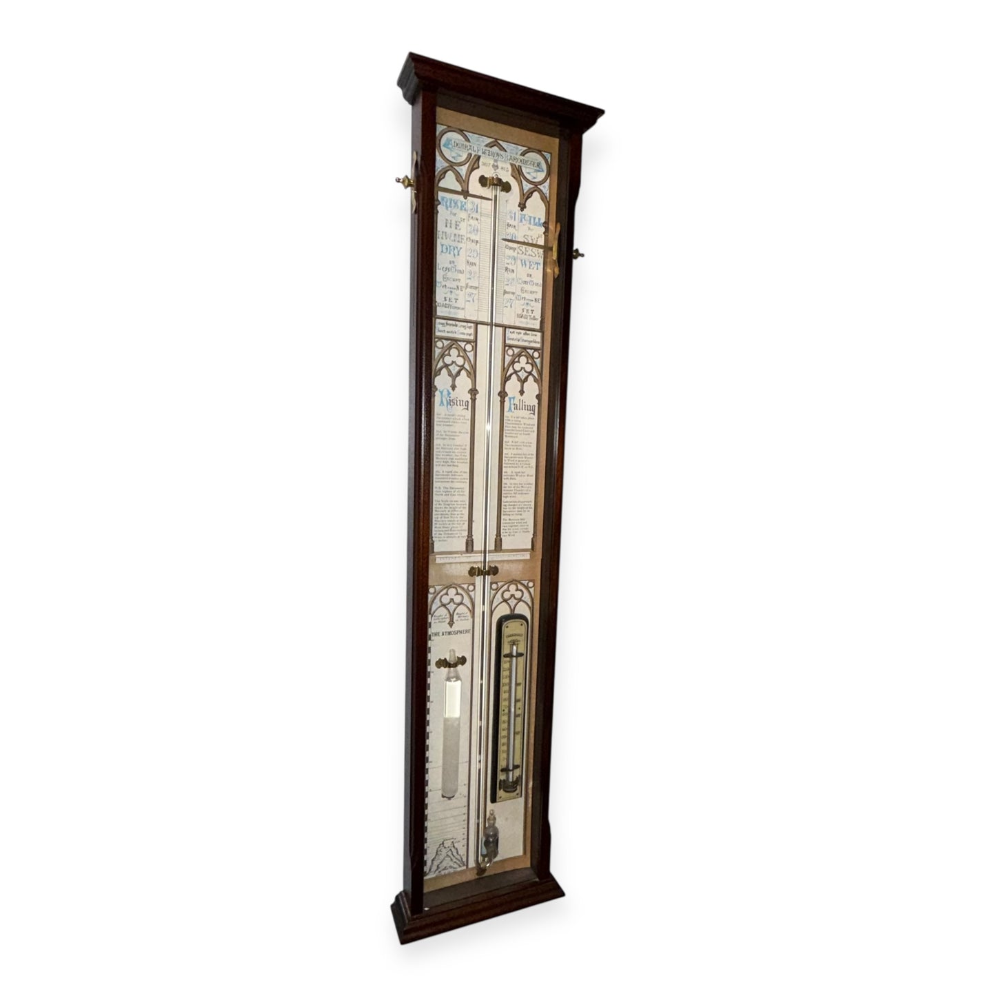 Victorian Style Admiral Fitzroy Mahogany Barometer