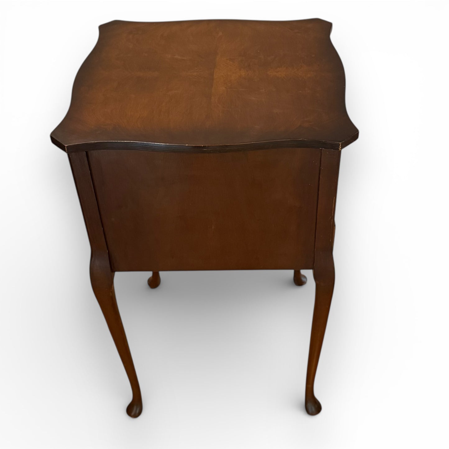 Vintage Queen Anne Style Sewing Cabinet with Cabriole Legs