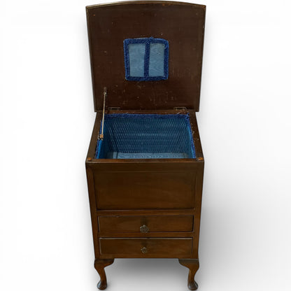 Early 20th Century Mahogany Sewing Cabinet in the Georgian Style