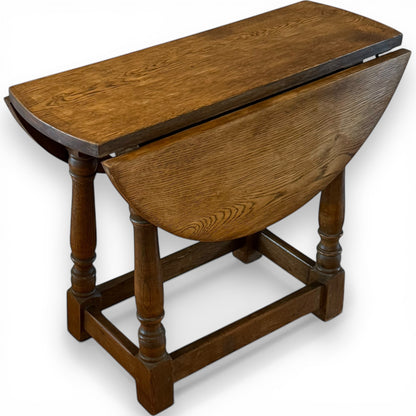 Vintage Swivel Top Drop Leaf Oak Coffee Table