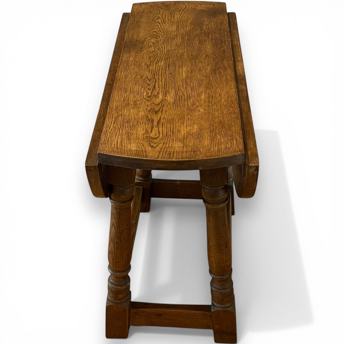 Vintage Swivel Top Drop Leaf Oak Coffee Table