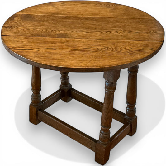 Vintage Swivel Top Drop Leaf Oak Coffee Table