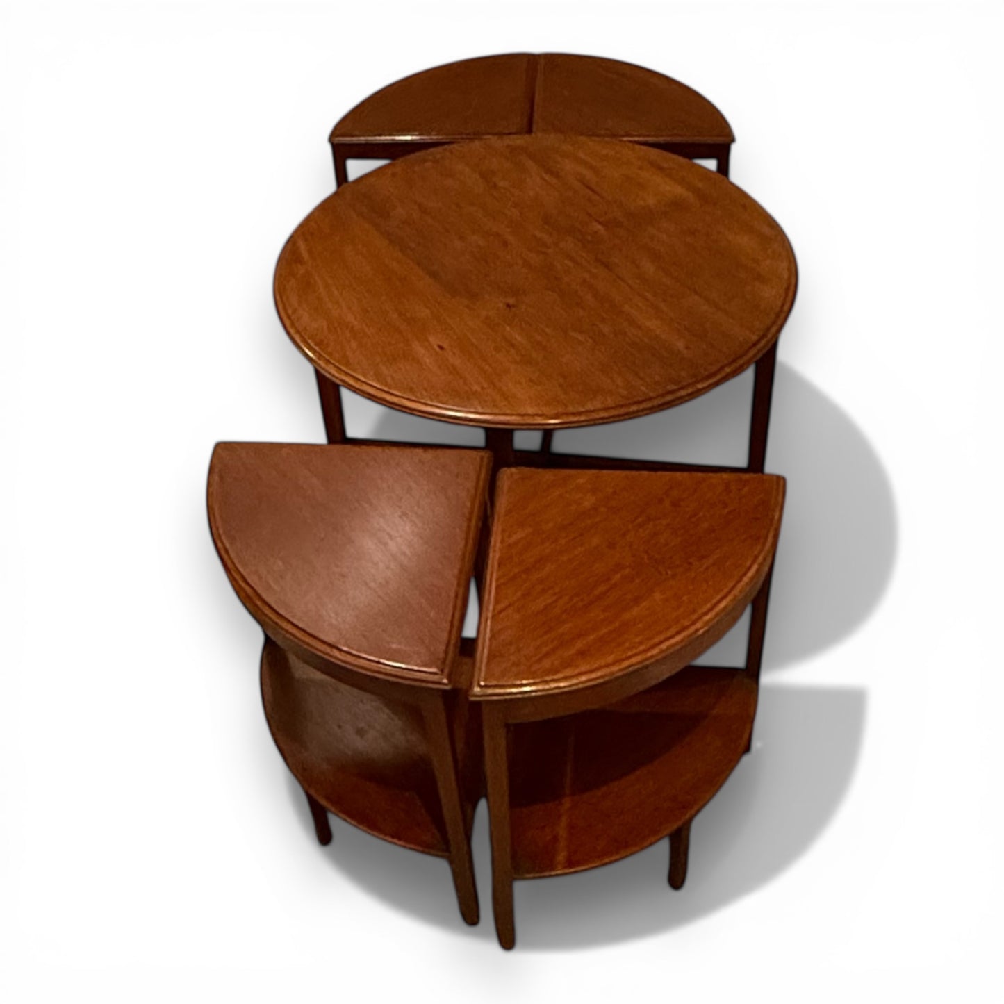 Art Deco Quartetto Nest of Tables Mahogany | Antique 1930s Nesting Tables