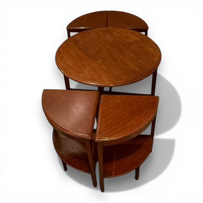 Art Deco Quartetto Nest of Tables Mahogany | Antique 1930s Nesting Tables