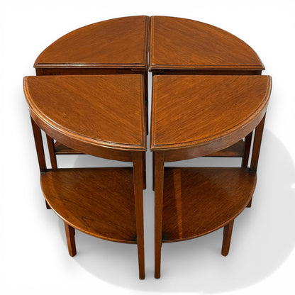 Art Deco Quartetto Nest of Tables Mahogany | Antique 1930s Nesting Tables