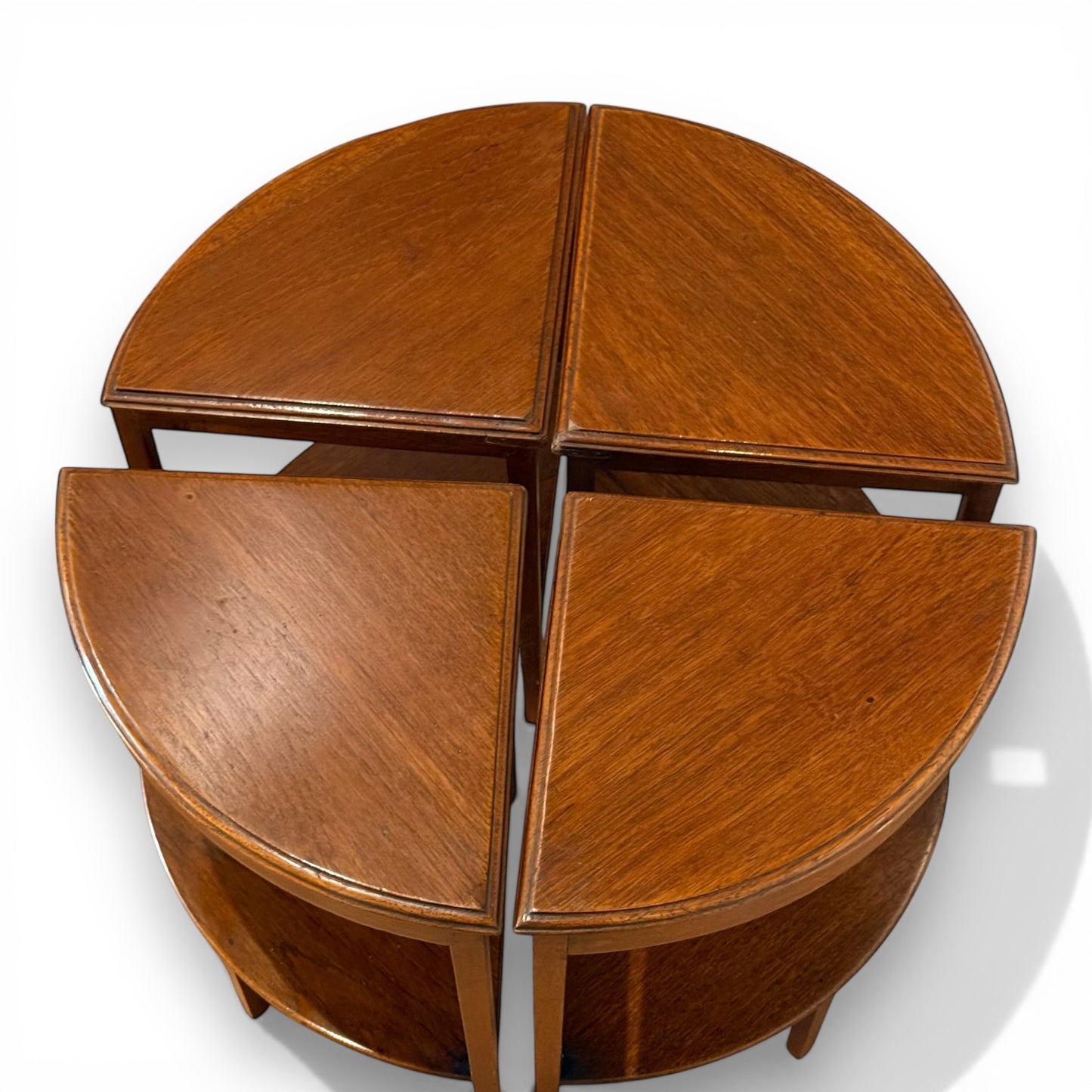 Art Deco Quartetto Nest of Tables Mahogany | Antique 1930s Nesting Tables