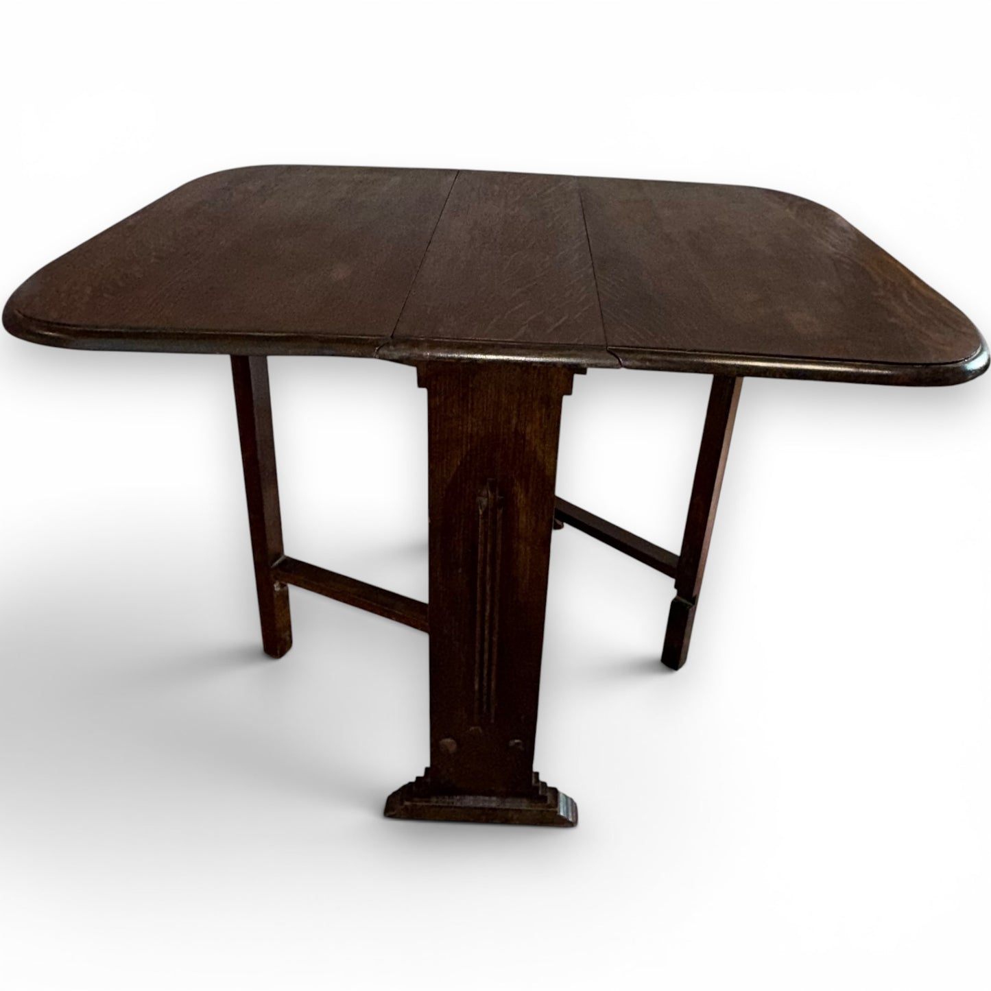 Antique Oak Art Deco Drop Leaf Gateleg Table C1930