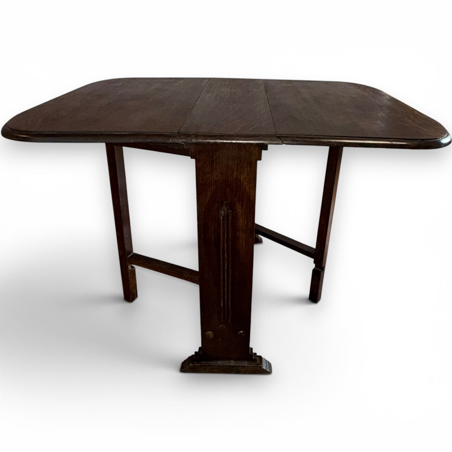 Antique Oak Art Deco Drop Leaf Gateleg Table C1930