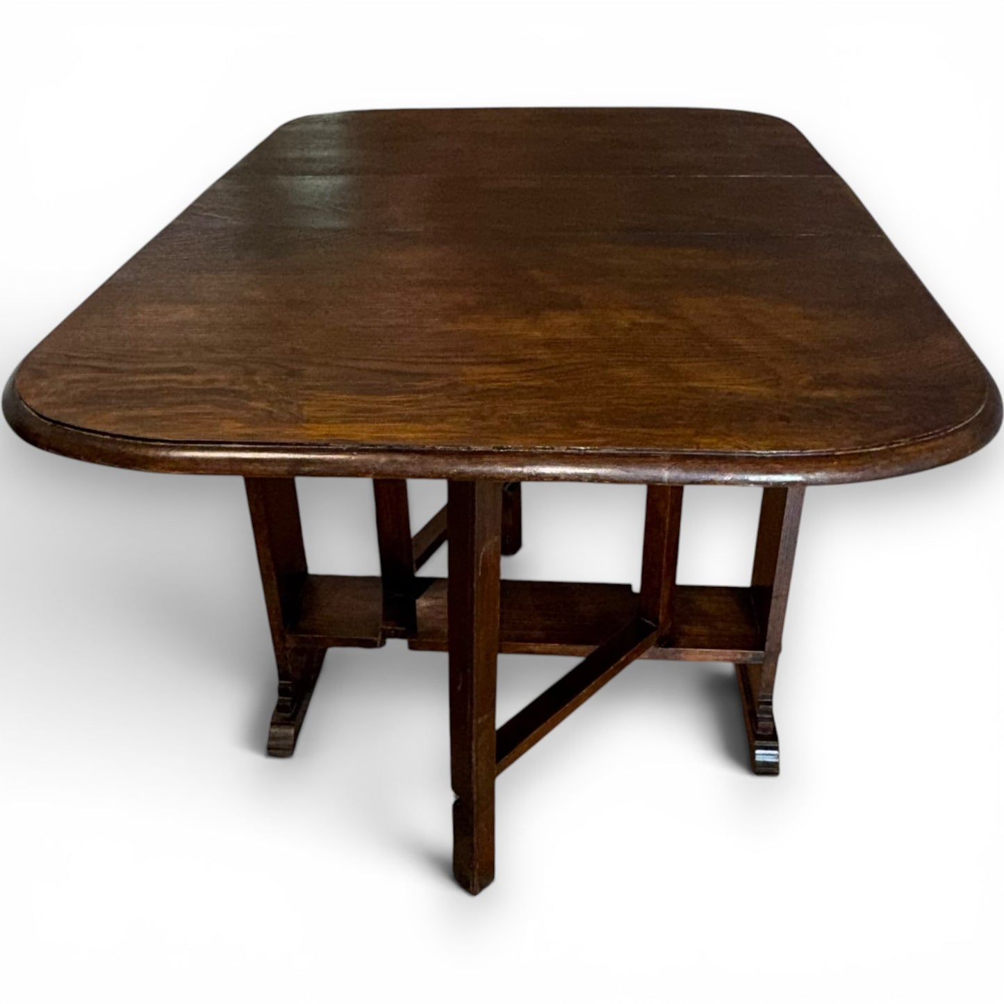 Antique Oak Art Deco Drop Leaf Gateleg Table C1930