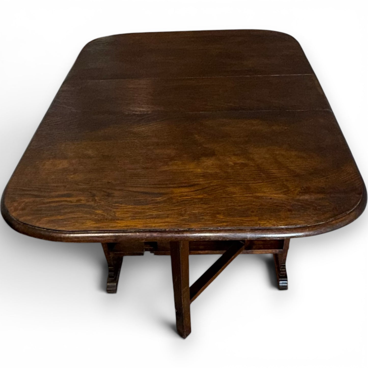 Antique Oak Art Deco Drop Leaf Gateleg Table C1930
