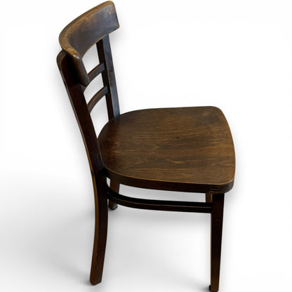 Set Of 5 Vintage Czechoslovakian Bentwood Bistro Cafe Chairs