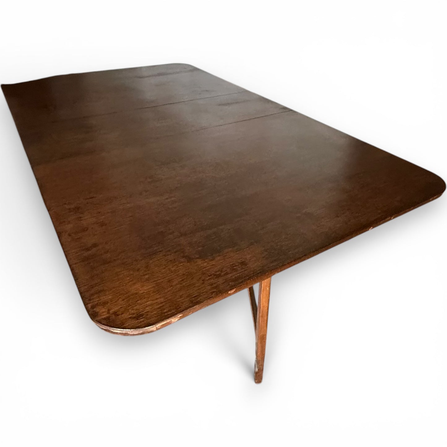 Vintage Art Deco Oak Space Saving Drop Leaf Dining Table