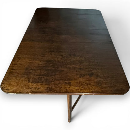 Vintage Art Deco Oak Space Saving Drop Leaf Dining Table