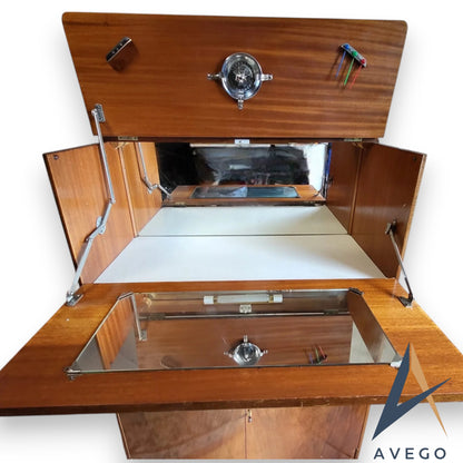 Vintage Turnidge of London Teak Drinks Cabinet Cocktail Cabinet