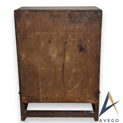 1920's Oak Bureau Art Deco Style 3 Drawer