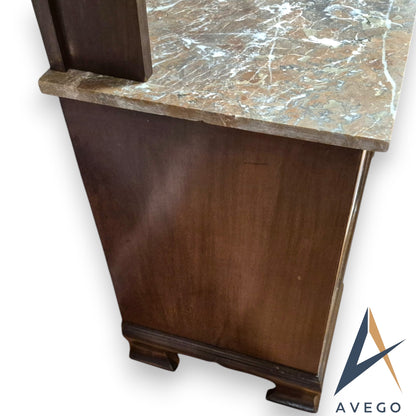 Antique Edwardian Marble Topped Washstand by Wadham and Sons Ltd