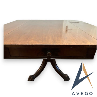 Antique 19th Century Mahogany Drop Leaf Pembroke Breakfast Table