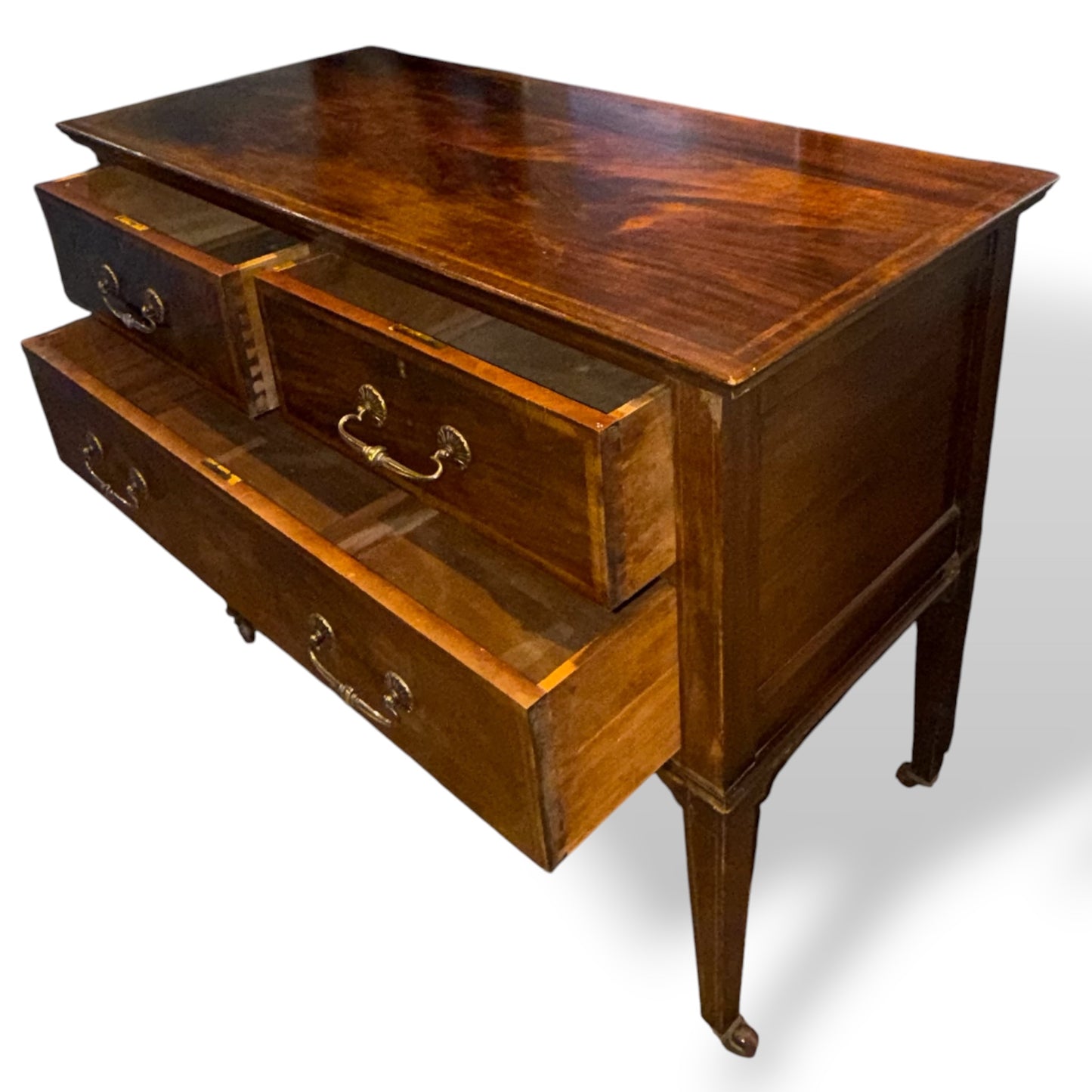 Edwardian Inlaid Mahogany Chest Of Drawers
